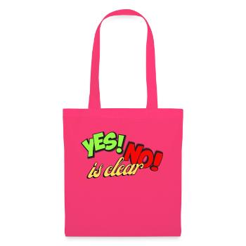 Ja Ne, is klar - Yes Now is Clear - Stoffbeutel - Azalea - Vorne
