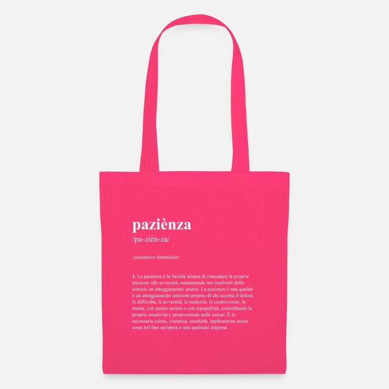 "Geduld" Design - Stoffbeutel - Azalea