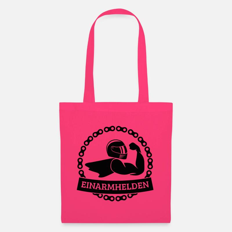 Einarmhelden 1-farbig (schwarz) - Stoffbeutel - Azalea