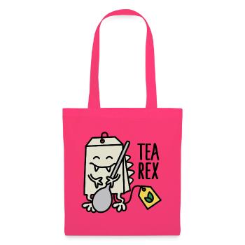 Tea Rex ( T-rex ) - Tote Bag - azalea - Front