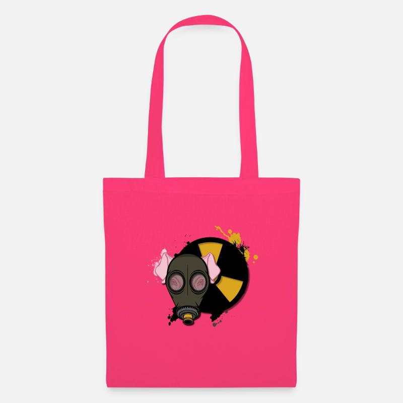 Schwein mit Maske - Stoffbeutel - Azalea
