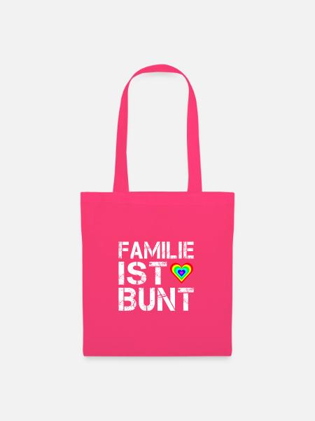 Familie ist bunt - Stoffbeutel - Azalea