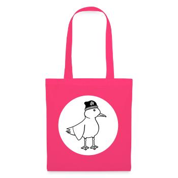 Seagull Anarchy – Vilain Maritime Hipster Art côtier - Sac en tissu - rose azalée - Devant