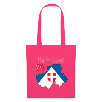 Haute-savoie - Sac en tissu - rose azalée - Devant