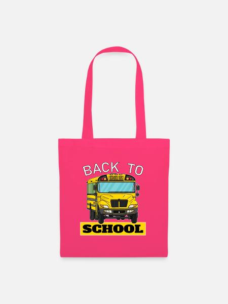 Back to school, Schulbeginn, Schulbus - Stoffbeutel - Azalea
