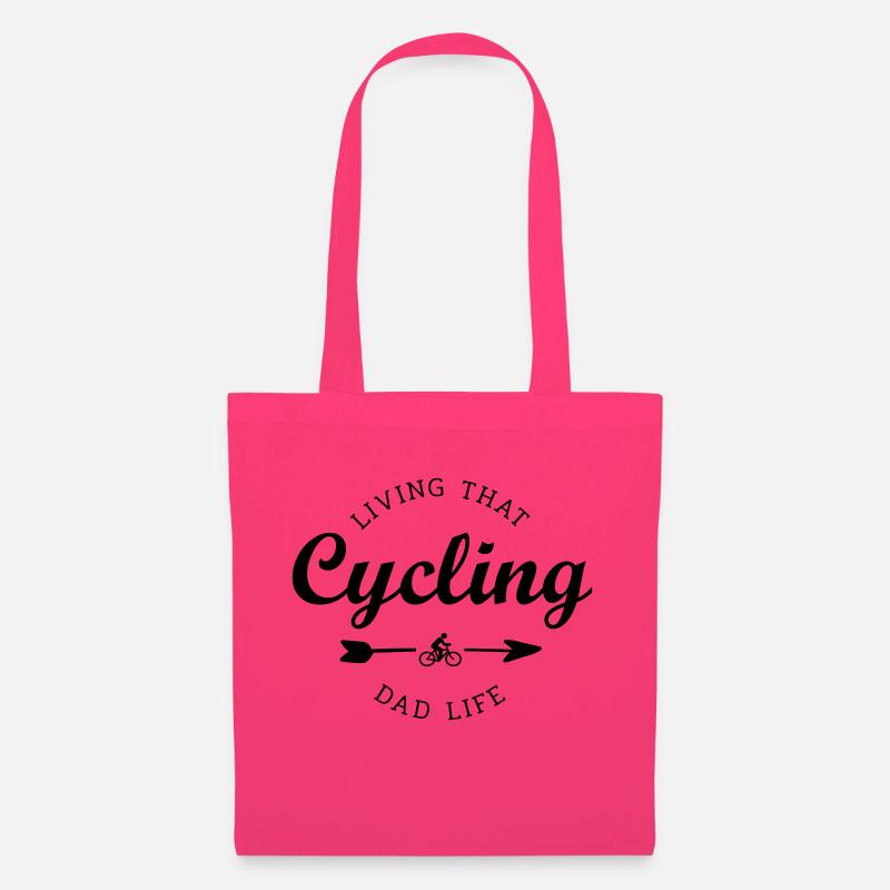 cycling dad life - Stoffbeutel - Azalea