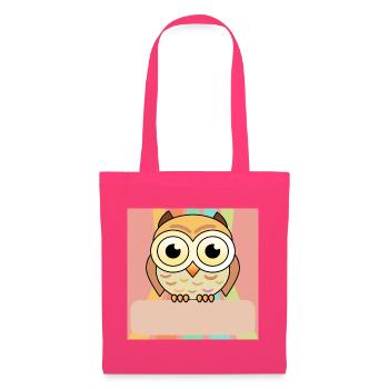 Name tag owl - Tote Bag - azalea - Front