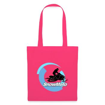 moto neige - Sac en tissu - rose azalée - Devant