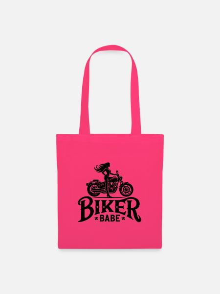 Biker Babe - Stoffbeutel - Azalea