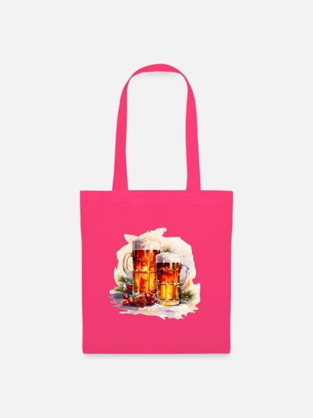 Aquarell Bier im Schnee - Stoffbeutel - Azalea