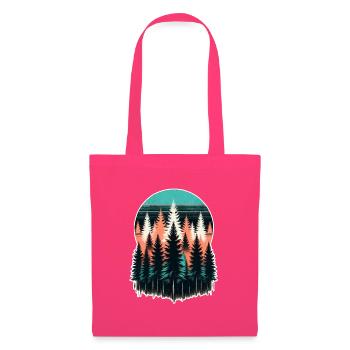 Coucher de soleil de lumière forestière - Sac en tissu - rose azalée - Devant