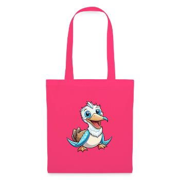 Frégatebird Mignon Personnage De Dessin Animé Kawaii Clipart - Sac en tissu - rose azalée - Devant