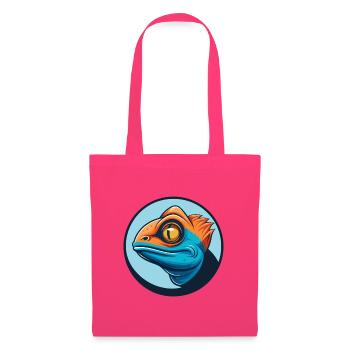 Chameleon Cute Kawaii Cartoon Animal Pet Logo - Tote Bag - azalea - Front
