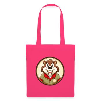 Biber Bunte Kawaii Cartoon Figur Clipart - Stoffbeutel - Azalea - Vorne