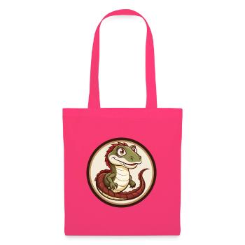 Basilisk Bunte Kawaii Cartoon Figur Clipart - Stoffbeutel - Azalea - Vorne
