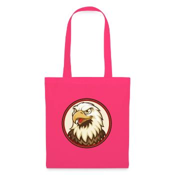 aigle coloré kawaii dessin animé personnage clipart - Sac en tissu - rose azalée - Devant