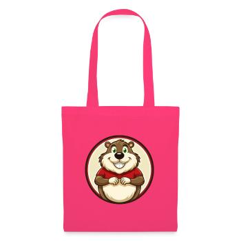 Murmeltier Bunte Kawaii Cartoon Figur Haustier - Stoffbeutel - Azalea - Vorne