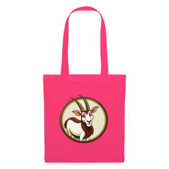Oryx Bunte Kawaii Cartoon Figur Clipart Haustier - Stoffbeutel - Azalea - Vorne