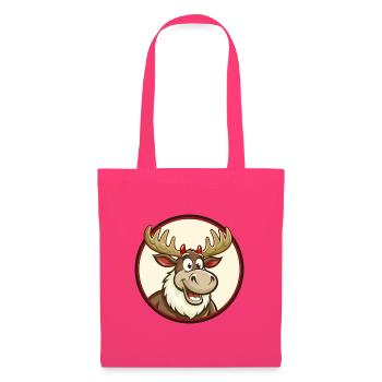 Moose Colorful Kawaii Cartoon Character Clipart - Tote Bag - azalea - Front