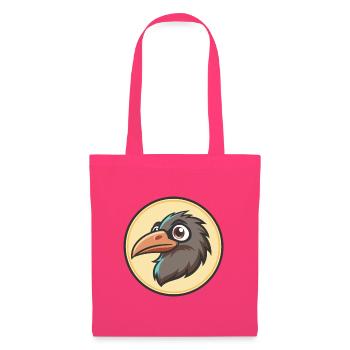 Raven Kawaii Cartoon Character Animal Pet Face - Tote Bag - azalea - Front