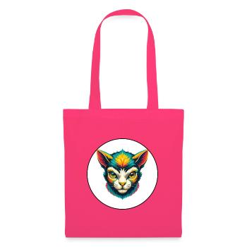 Agneau Chat Race Dessin Animé Kawaii Animal Pet - Sac en tissu - rose azalée - Devant