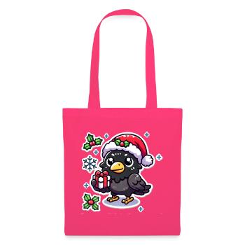 Méfait festif du corbeau - Sac en tissu - rose azalée - Devant
