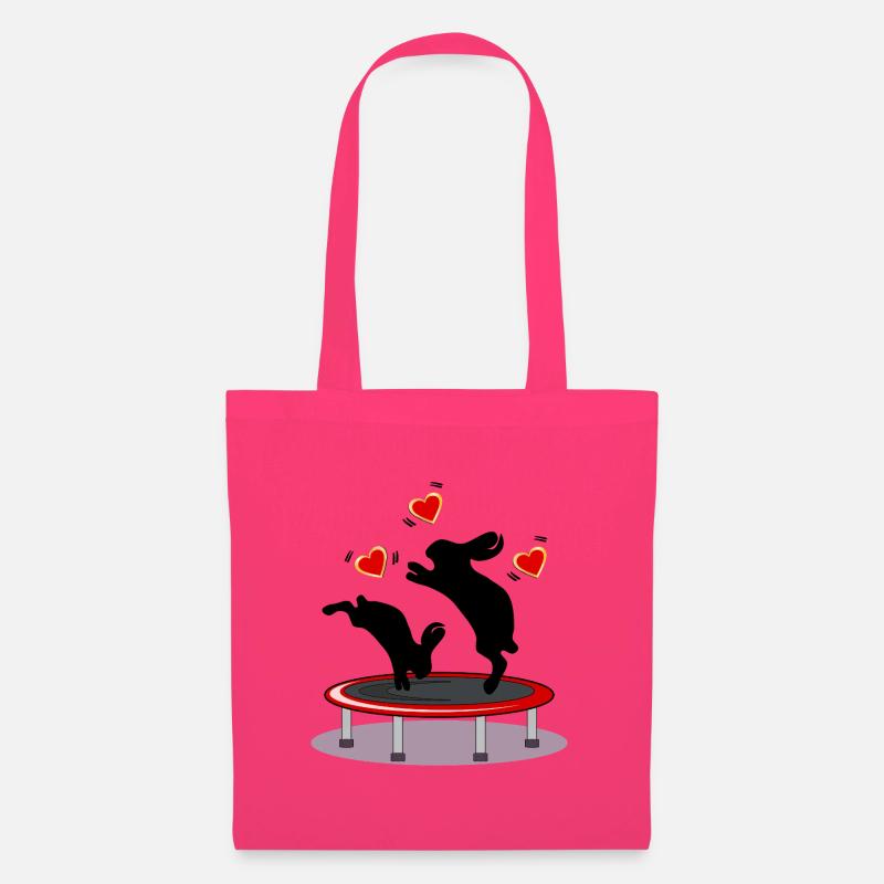 OSTERHASEN HASEN TRAMPOLIN OSTERN HERZEN - Stoffbeutel - Azalea