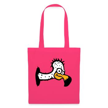 Vautour charognard oiseau Drôle Vautour Vautour Plaisir - Sac en tissu - rose azalée - Devant