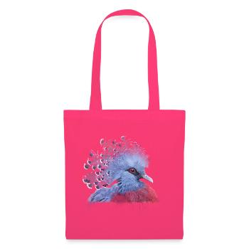 Pigeon couronné - Sac en tissu - rose azalée - Devant