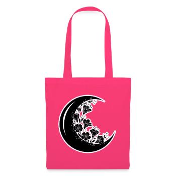 Floral Moon Phase Illustration - Tote Bag - azalea - Front