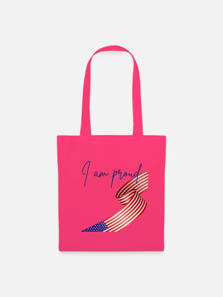 American Pride Wrap Flagge - Stoffbeutel - Azalea