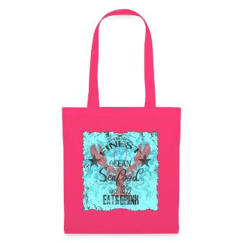 Ozeanisches Seafood-Design  - Stoffbeutel - Azalea - Vorne