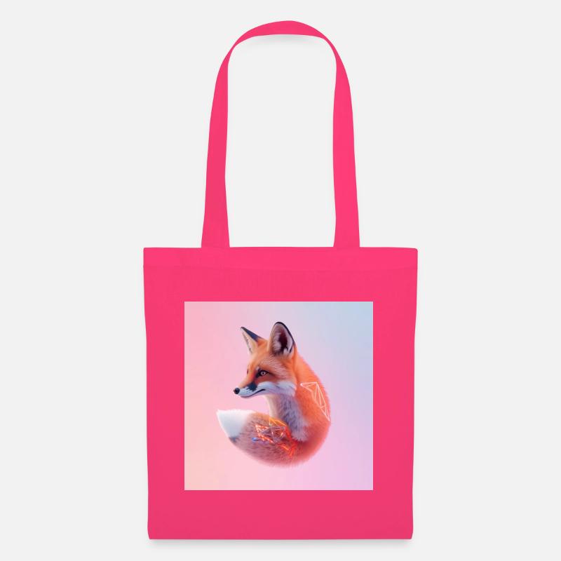Pastell geometrischer Neon-Fuchs - Stoffbeutel - Azalea