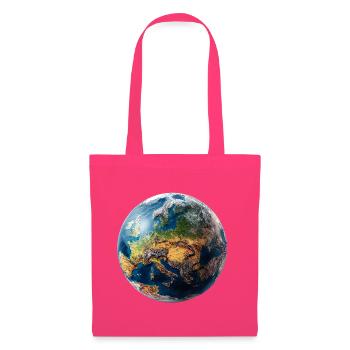 Globus-Design: Europa-Asien Landschaft - Stoffbeutel - Azalea - Vorne