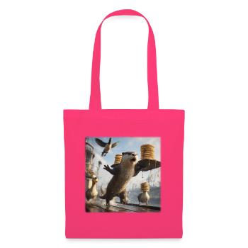 Drôle de design de pancake de lourtre Chaos Harbor - Sac en tissu - rose azalée - Devant