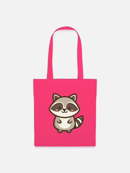 Süßer Waschbär – Kawaii-Waldtier - Stoffbeutel - Azalea