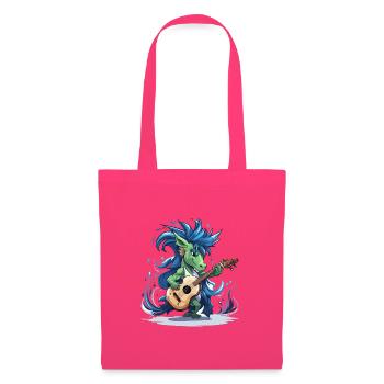Guitariste des Green Dragon - Sac en tissu - rose azalée - Devant