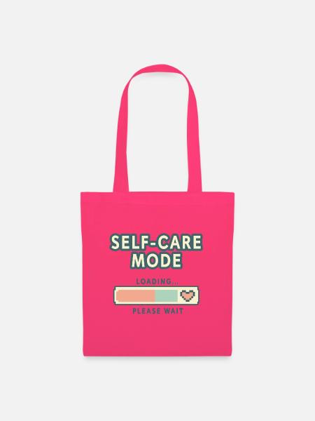 Self-Care Mode Loading - Retro Pixel Edition - Stoffbeutel - Azalea