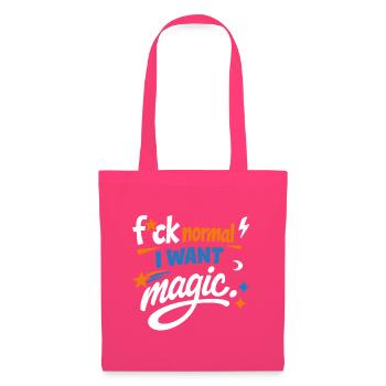 Magic instead of normality: Courageously colourful - Tote Bag - azalea - Front
