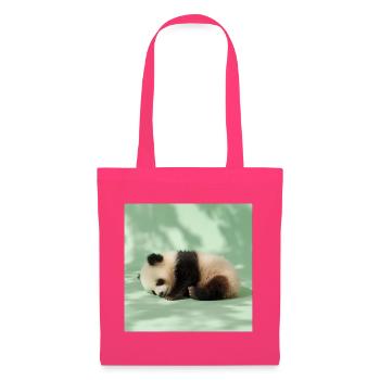 264 pandas - Sac en tissu - rose azalée - Devant