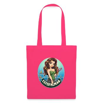 Motif de l’insigne d’héroïne de mer - Sac en tissu - rose azalée - Devant