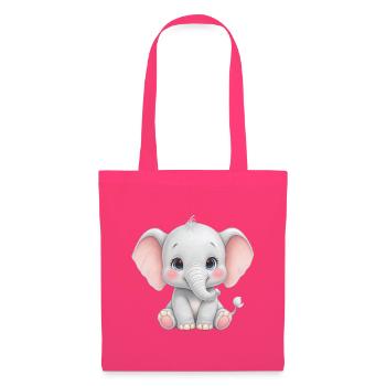 Kuscheliges Elefantenbaby Cartoon - Stoffbeutel - Azalea - Vorne