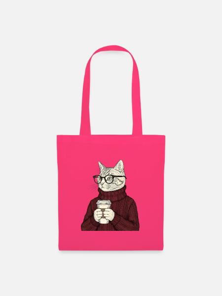 Sophisticated Coffee Cat - Stoffbeutel - Azalea