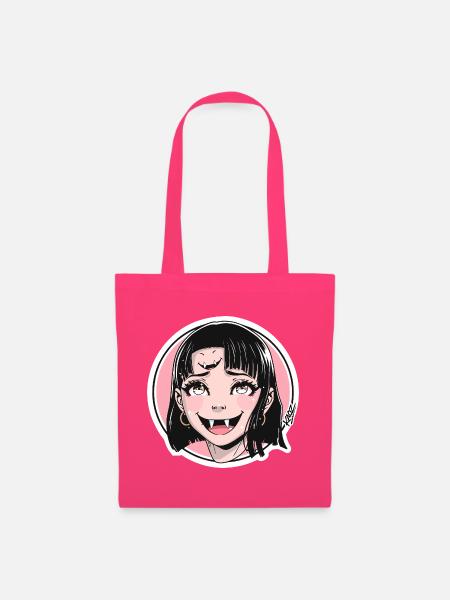 Vampirmädchen Pop Art Sticker - Stoffbeutel - Azalea