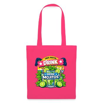 Sauvez l'eau, buvez Mojitos - Sac en tissu - rose azalée - Devant
