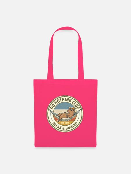 Do Nothing Club Relax Badge - Stoffbeutel - Azalea