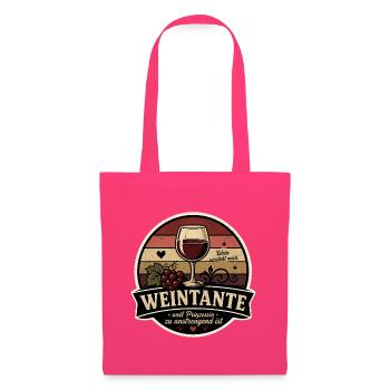 Weintante Retro - Stoffbeutel - Azalea - Vorne