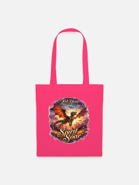 Let Your Spirit Soar – Drachenflug - Stoffbeutel - Azalea