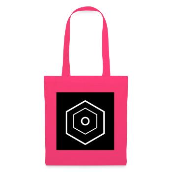 Multi-tiered hexagon logo black - Tote Bag - azalea - Front