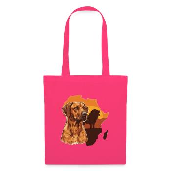 Ridgeback rhodésien - Sac en tissu - rose azalée - Devant